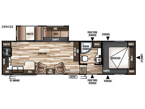 Wildwood 29RKSS Floorplan