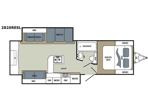 Aerolite 2820RESL Floorplan