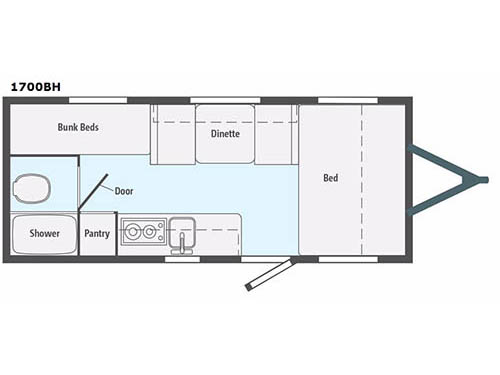 Micro Minnie 1700BH Floorplan
