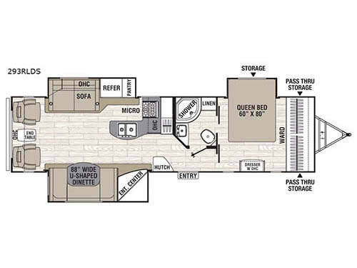 Freedom Express Liberty Edition 293RLDS Floorplan