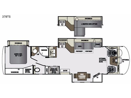 Georgetown XL 378TS Floorplan