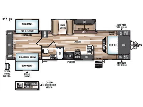 Salem Hemisphere Lite 311QB Floorplan