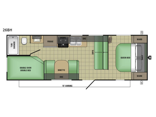 AR-ONE MAXX 26BH Floorplan