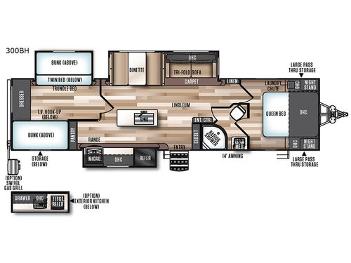 Wildwood Heritage Glen 300BH Floorplan