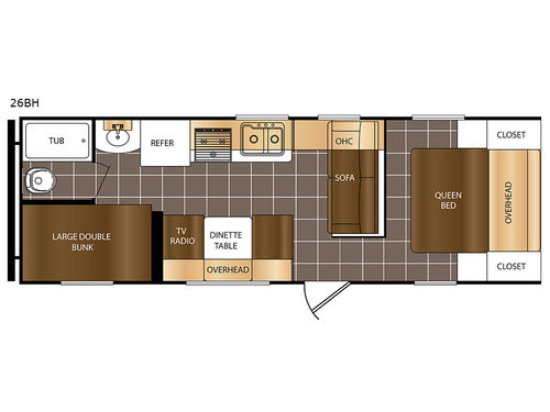 Avenger 26BH Floorplan