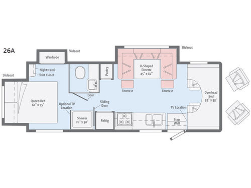 Minnie Winnie 26A Floorplan
