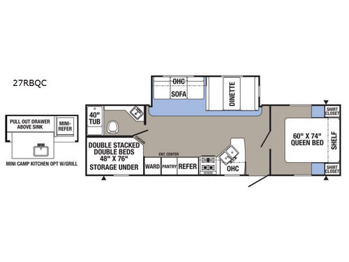Puma XLE Lite 27RBQC Floorplan