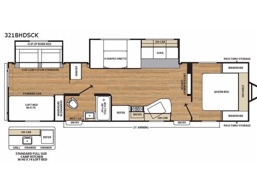 Catalina SBX 321BHDSCK Floorplan