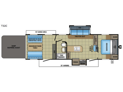 Octane T32C Floorplan