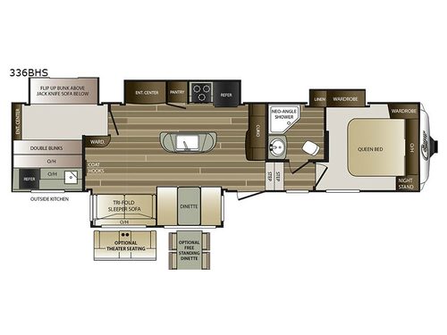 Cougar 336BHS Floorplan