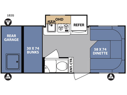 R Pod RP-182G Floorplan