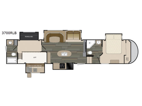 Floorplan - 2017 Heartland Sundance 3700RLB