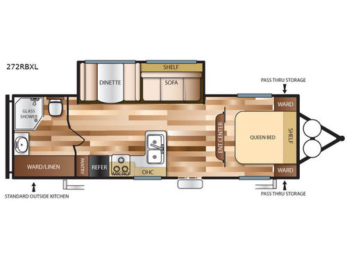 Salem Cruise Lite 272RBXL Floorplan