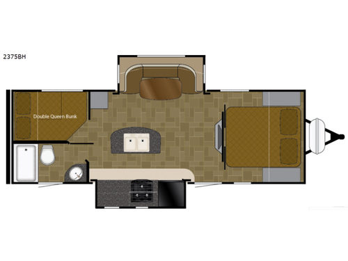 Wilderness 2375BH Floorplan