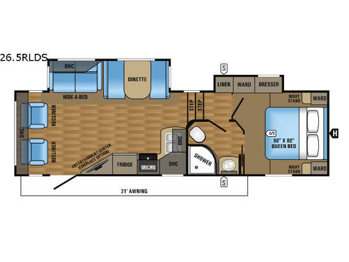 Eagle HT 26.5RLDS Floorplan