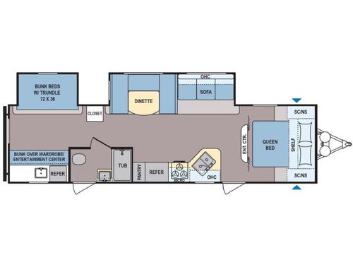 Used 2018 Dutchmen RV Coleman Lantern Series 314BH Travel Trailer