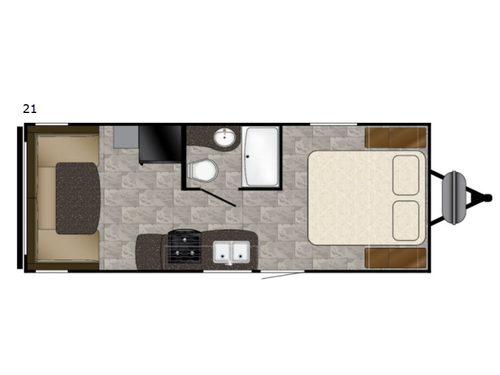 Floorplan - 2017 Heartland Trail Runner SLE 21