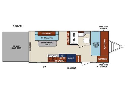 Floorplan - 2017 Venture RV SportTrek 190VTH