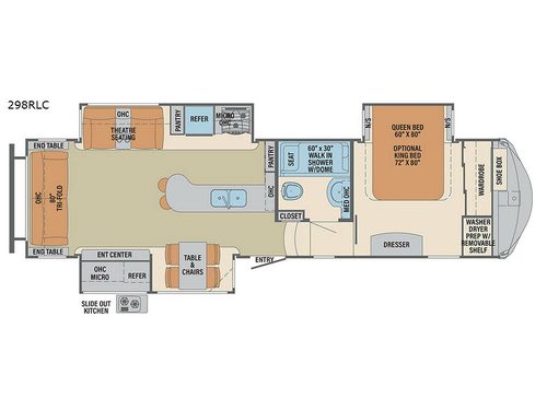 Columbus Compass 298RLC Floorplan