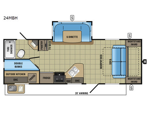 White Hawk 24MBH Floorplan