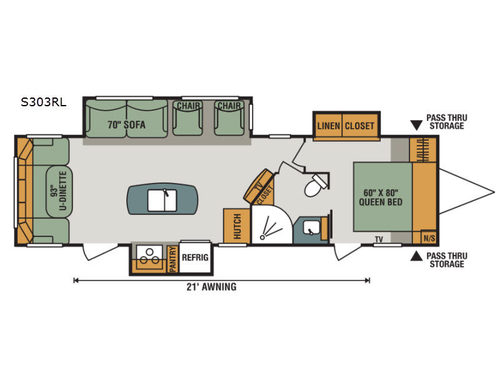 Spree S303RL Floorplan