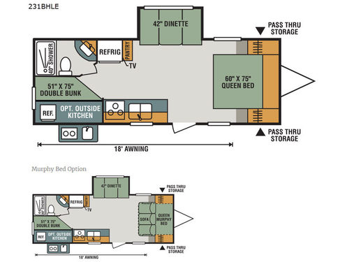 Sportsmen LE 231BHLE Floorplan