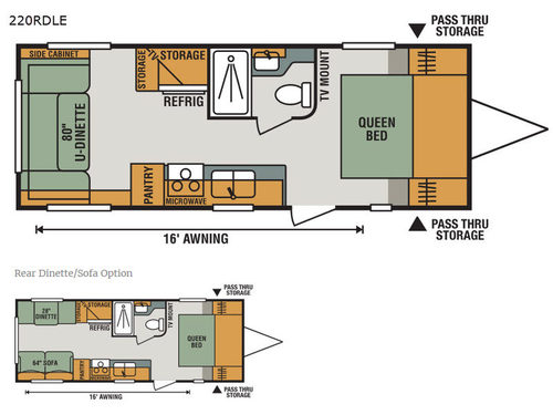 Sportsmen LE 220RDLE Floorplan