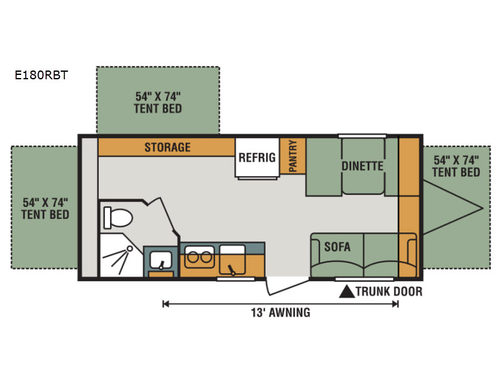 Escape E180RBT Floorplan