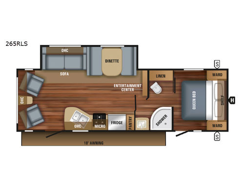 Jay Flight SLX 265RLS Floorplan