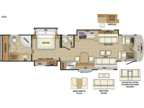 Floorplan - 2017 Entegra Coach Anthem 44A