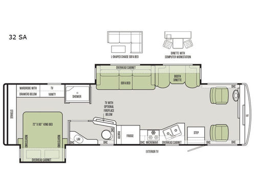 Allegro 32 SA Floorplan