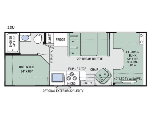 Chateau 23U Floorplan