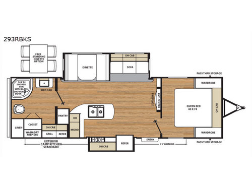 Catalina Legacy 293RBKS Floorplan
