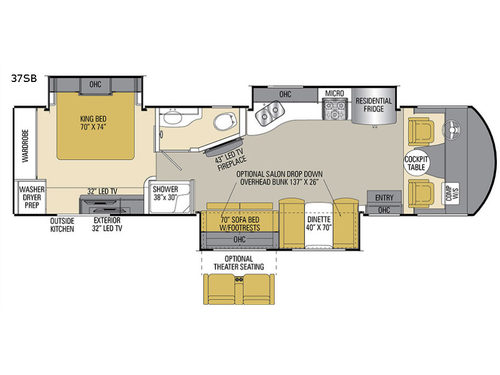 Mirada Select 37SB Floorplan