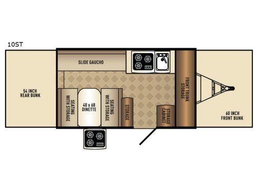Tent Campers 10LTD Floorplan