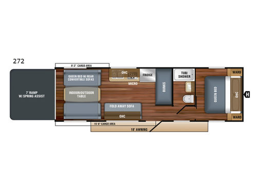 Octane Super Lite 272 Floorplan