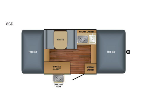 Jay Series Sport 8SD Floorplan