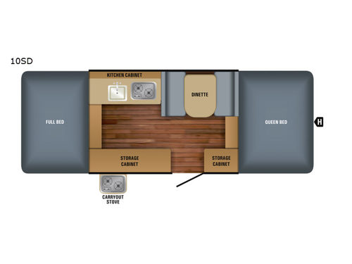 Jay Series Sport 10SD Floorplan