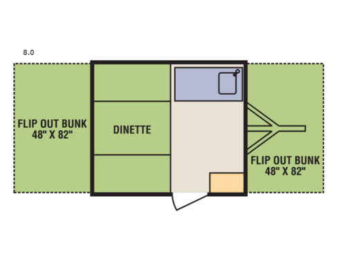 Quicksilver 8.0 Floorplan
