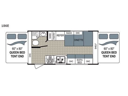 Kodiak Ultra Lite 186E Floorplan