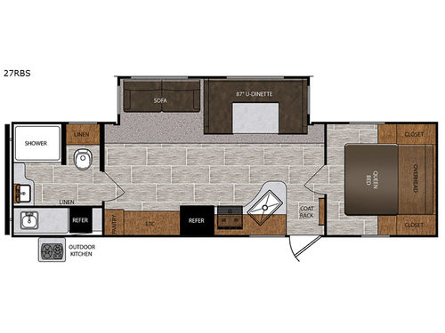 Avenger ATI 27RBS Floorplan