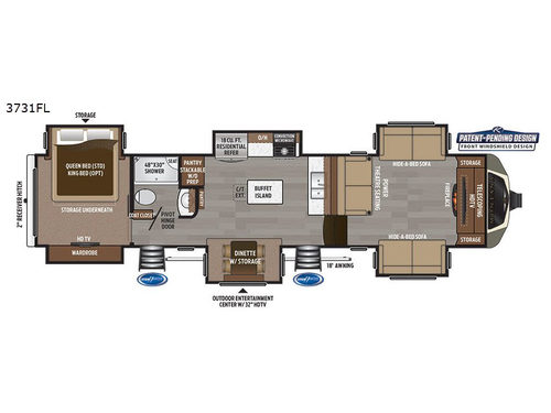 Montana 3731FL Floorplan