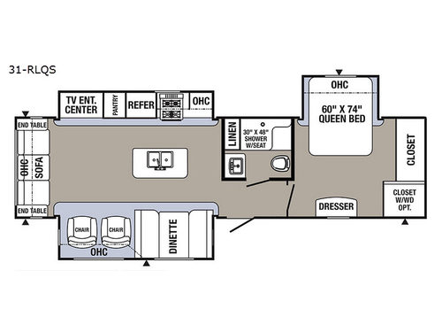 Puma 31-RLQS Floorplan