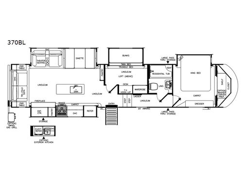 Heritage Glen LTZ 370BL Floorplan