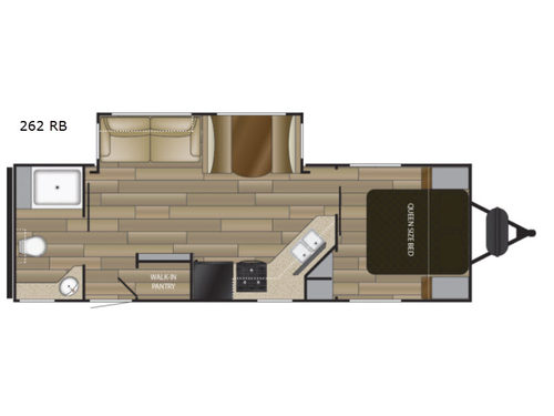 Sundance Ultra Lite 262 RB Floorplan