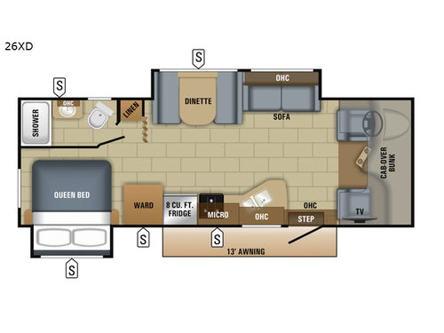 Redhawk 26XD Floorplan