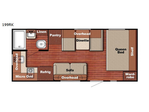 Ameri-Lite Super Lite 199RK Floorplan