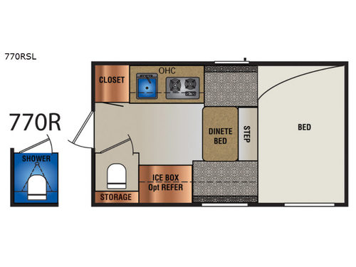 Super Lite 770RSL Floorplan