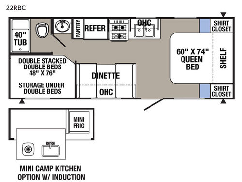 Puma XLE Lite 22RBC Floorplan