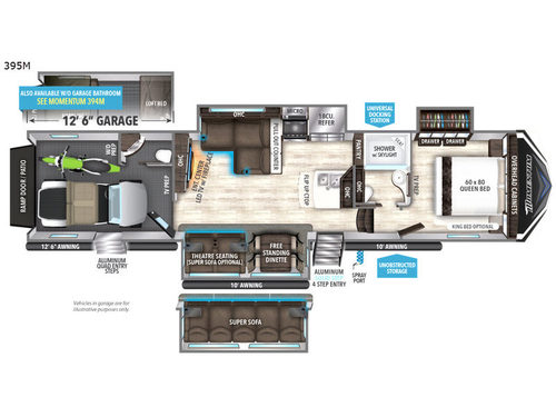 Momentum M-Class 395M Floorplan
